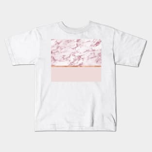 Contento rosa on blush rose gold Kids T-Shirt